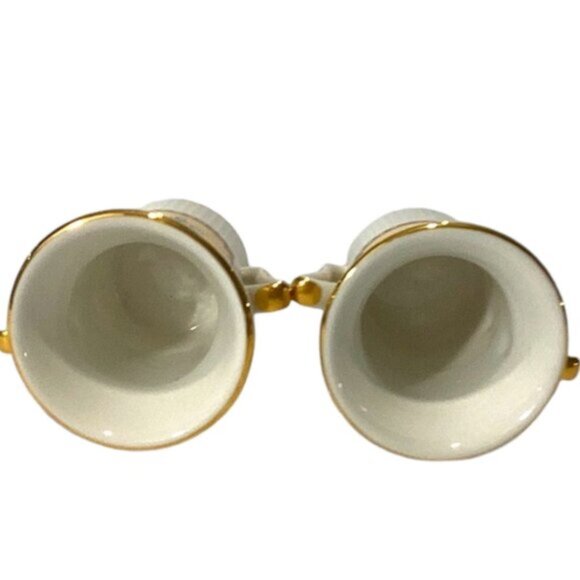 Vintage Pair Aurora Ceramiche Collectible Fine Porcelain Covered Urn Small Italy - Picture 3 of 6